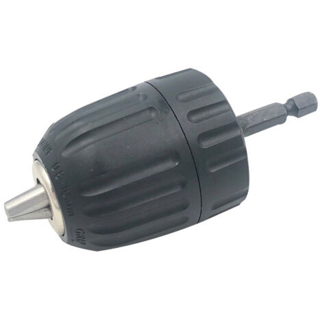 Mandril autoajustable sin llave, de 0,8 a 10 mm, compatible con varios mandriles, de liberación rápida, con varilla de conexión de mango hexagonal, compatible con funciones auxiliares, percusión auxil