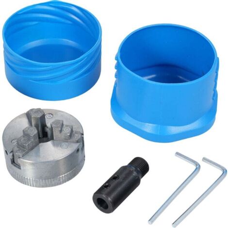 Mandril de torno de 3 mordazas de 50 mm, mandril autocentrante de 3 mordazas para torneado de madera, para tornos, fresadoras y taladros.