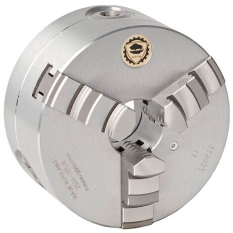 Mandrin 3 mors à serrage concentrique corps en acier DIN55029 diam. 200 mm Camlock 4 3544-200-4 Bison 3544-200-4