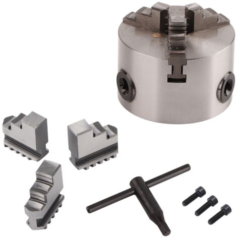 Mandrin à 3 mors SANOU K11-80 pour tour, diamètre 80 mm (3 pouces)