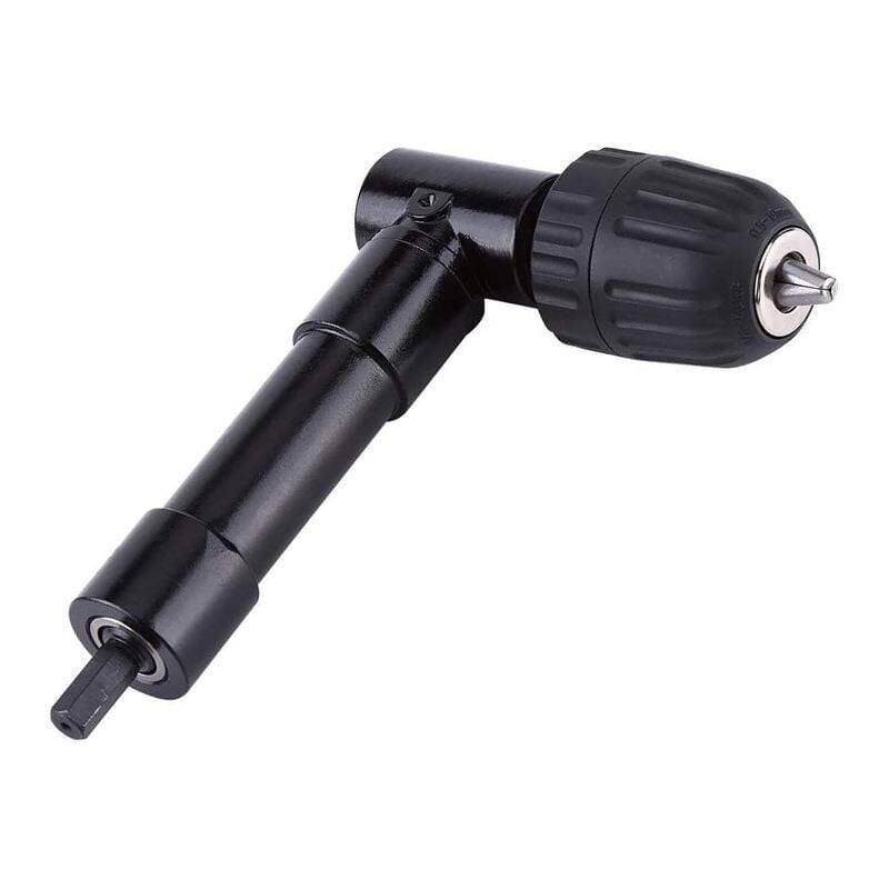 Fei Yu - Mandrin à angle droit de 90° à dégagement rapide, adaptateur de foret de mandrin renvoi d'angle pour perceuse, visseuse, pour des travaux