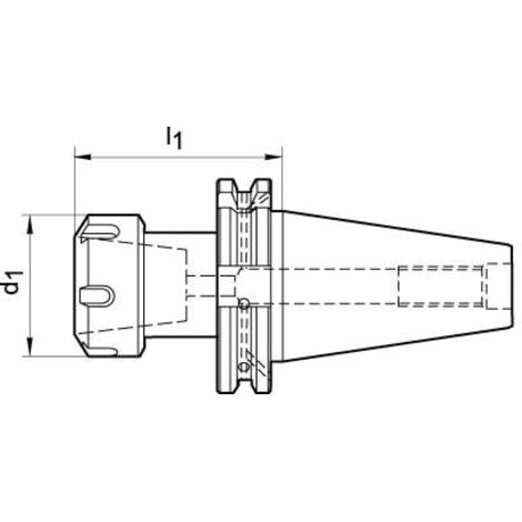 Mandrin à pince DIN69871ADB SK50 ER32 A70 FORTIS