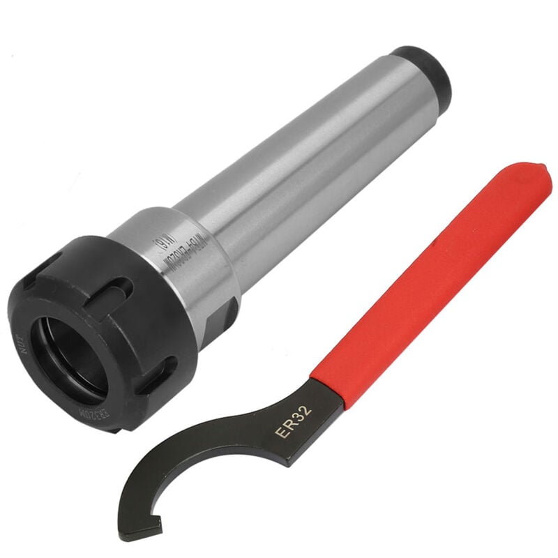 Ineasicer - Mandrin à pince en acier carbone MT4 ER32 M16 Support d'outil pour tour à fraiser cnc avec clé de serrage