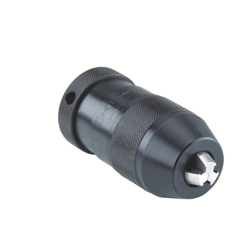 Rohm - Mandrin à serrage rapide Supra avec emmanchement conique, Capacité de serrage : 0-6,5 mm, Fixation B12, ø extérieur 35,0 mm