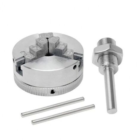 Mandrin à Trois Mâchoires M12 x 1, Mini Tour en Alliage de Zinc, Outil de Perçage pour Bois, Machine Manuelle
