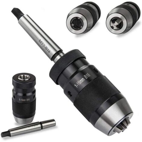 Mandrin auto-serrant, 1 pièce 1-16 mm B16 Mandrin auto-serrant pour perceuse de tour