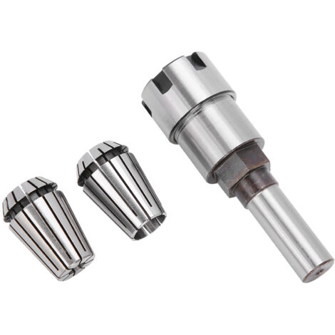 Mandrin de Fraisage 3Pcs (6.5mm+13mm) avec Barre d'Extension 1/2 pour CNC Tour