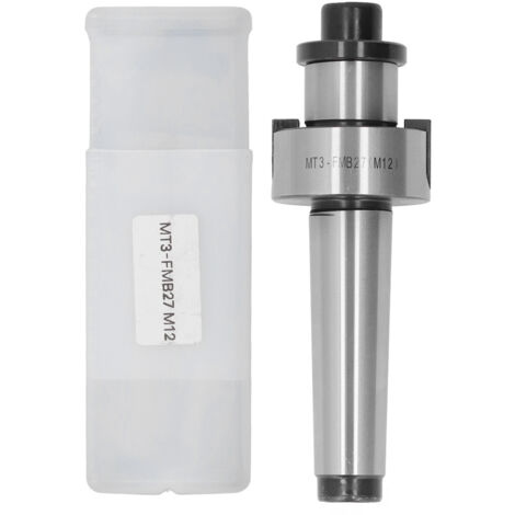 Mandrin de Fraisage M12 avec Cône Morse pour Tour CNC et Adaptateur d'Arbre