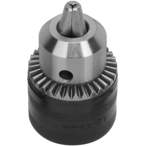 Mandrin de Perçage 1.5-13MM avec Tige Allongée Filetée 3/8 et Embout Hex 1/4 pour Outil