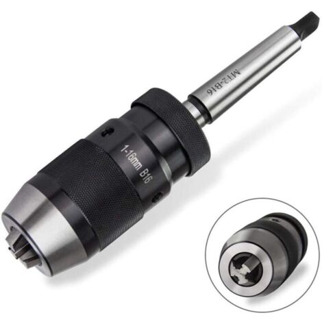 Mandrin de perçage auto-serrant, 1 pièce 1-16 mm B16 Mandrin de perçage auto-serrant pour perceuse rotative