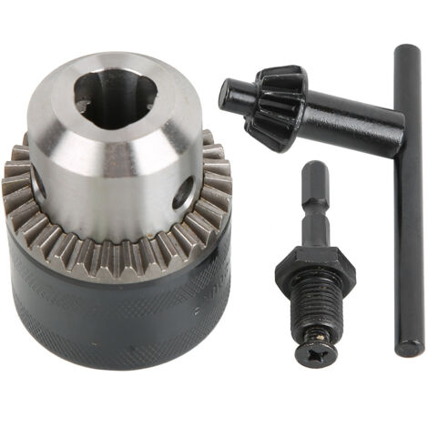 Mandrin de Perçage Clé Type 3.0-16mm avec Adaptateur Hex 1/2-20UNF - Kit d'Adaptation