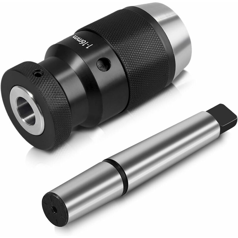 Mandrin de Perçage de Tour sans Clé 1-16mm à Serrage Automatique Super Précis MT2 -B18 Arbre pour Tour MK2