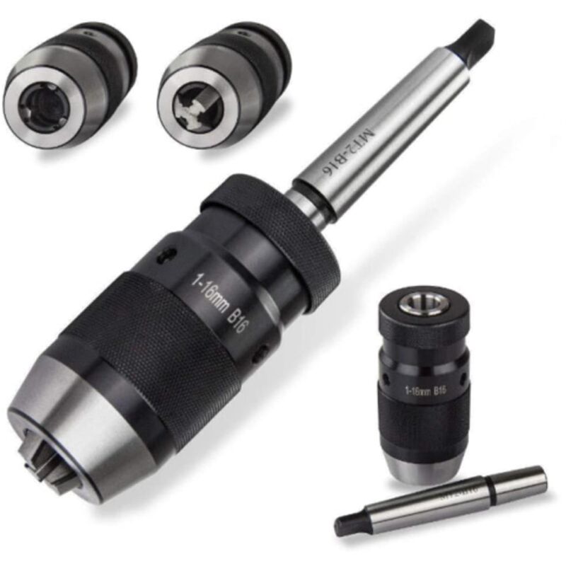 Mandrin de perçage mandrin de perçage à action rapide 1-16mm B16 avec mandrin conique ergots d'entraînement MK2Condition: Nouveau