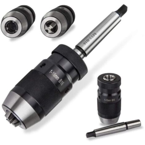 Mandrin de perçage mandrin de perçage à action rapide 1-16mm B16 avec mandrin conique ergots d'entraînement MK2Condition: Nouveau