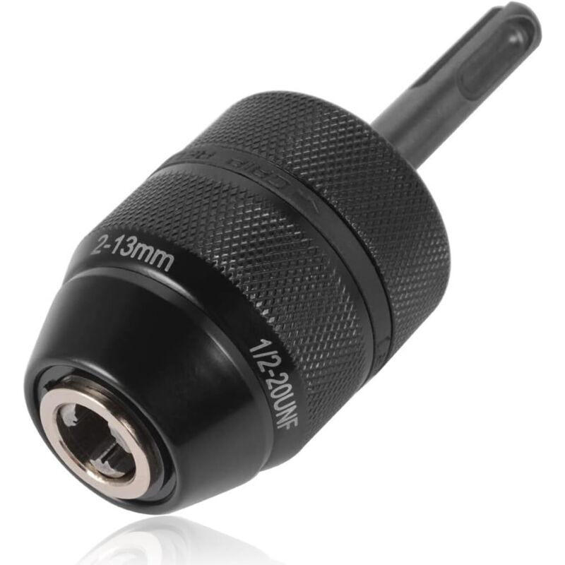 Mandrin de perçage sans clé 2-13 mm avec adaptateur SDS Plus, professionnel et robuste, filetage 1/2-20UNF, changement rapide, mandrin de perçage à