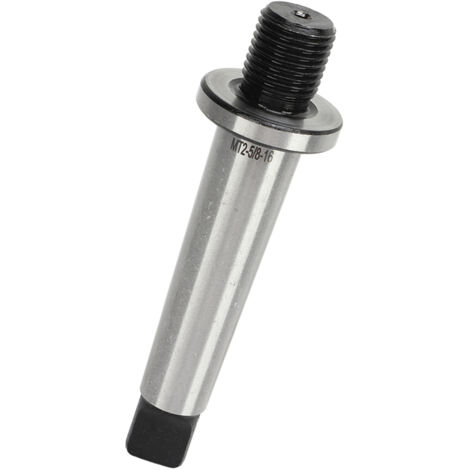 Mandrin de perceuse à cône Morse MT2 avec queue plate en acier trempé et alésage 5/8-16 - Adaptateur pour aléseur