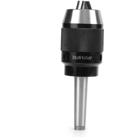 Mandrin de perceuse auto-serrant 3 mors à queue droite pour tour APU13MTB2