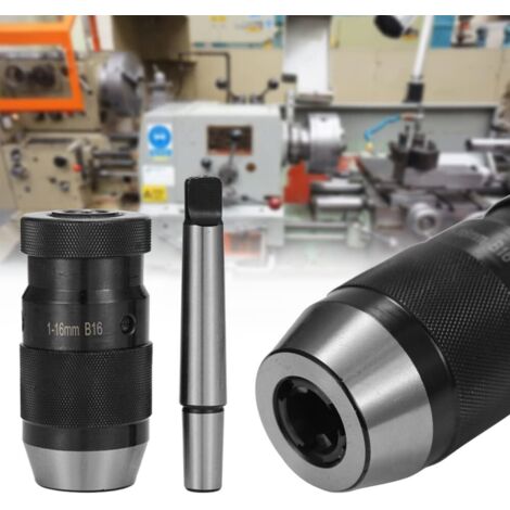 Mandrin de Perceuse Auto-serrant MT2-B16 1-16mm Mandrin Conique MK pour Perceuse à Tour CNC