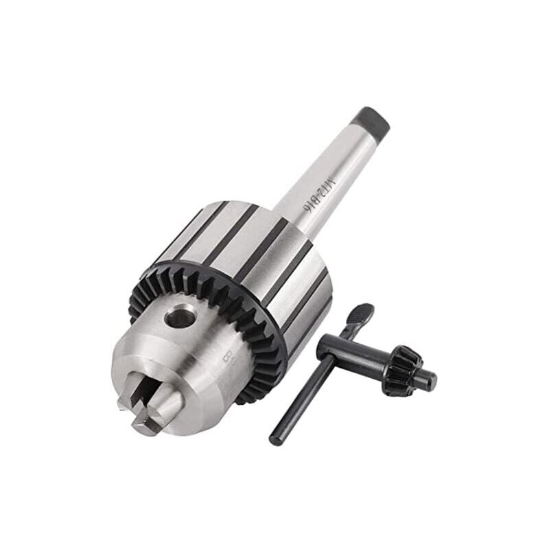 SNQ - Mandrin de perceuse de type clé en acier au carbure MT2 B16/1-13 mm, pour les opérations de centrage, de taraudage et d'alésage des tours à