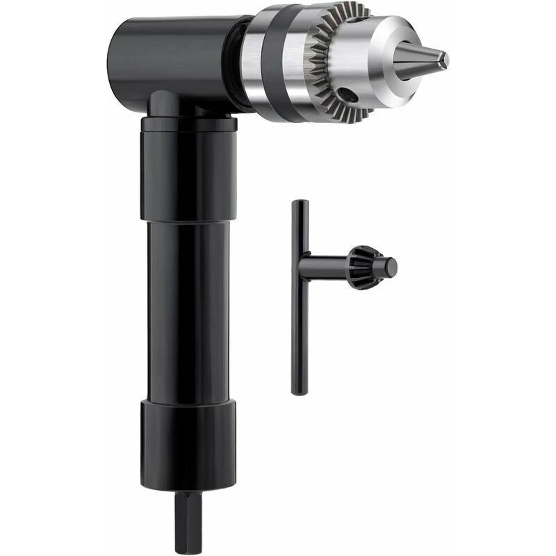 Lucky-88 - Mandrin de perceuse électrique à angle droit à 90 degrés Mandrin de perceuse à angle droit noir