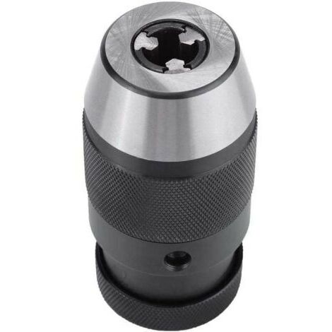 Mandrin de perceuse robuste, 1 pièce 0-13mm 1/2 B16, mandrin auto-serrant en acier sans clé pour tour, perceuse électrique, mandrin de presse