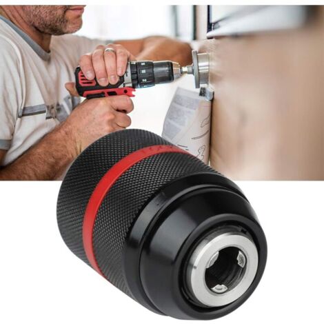 Mandrin de perceuse sans clé, mandrin de perceuse à main 1/2-20UNF Mount 0.04-0.51in Mandrin auto-serrant à plusis fins