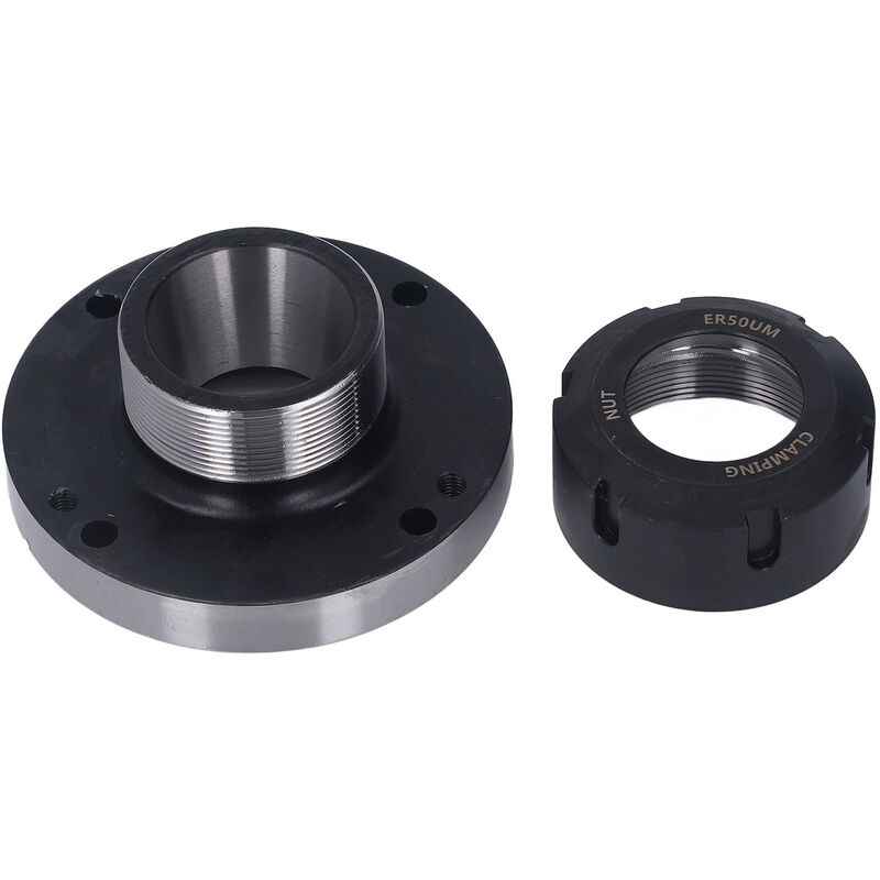 Jeffergarden - Mandrin de serrage ER50, 125mm de diamètre, 7 trous, 0.005, support de pince de tour de haute précision, outil pour fraiseuse cnc