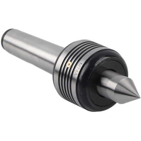 Mandrin de tour MT4A à pointes mobiles en acier carbone, haute précision 0.015 mm, triple roulement à billes pour tours d'établi, angle 60°