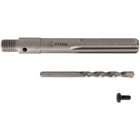 Mandrin d'entraînement STIER SDS-Max M16 160 mm avec foret à centrer, pour trépans