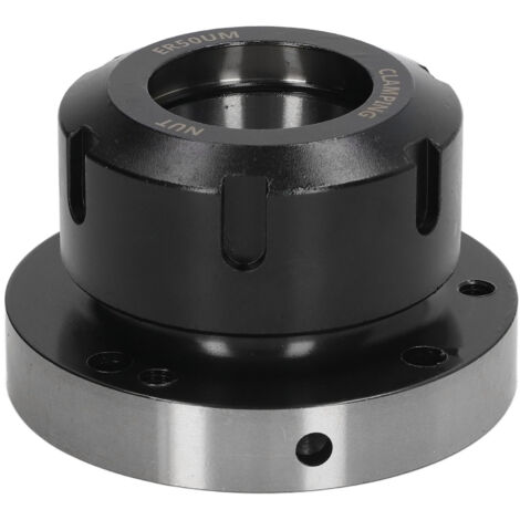Mandrin ER50 100mm Diamètre 7 Trous Acier Carbone pour Tour Fraiseuse CNC Machine-Outil