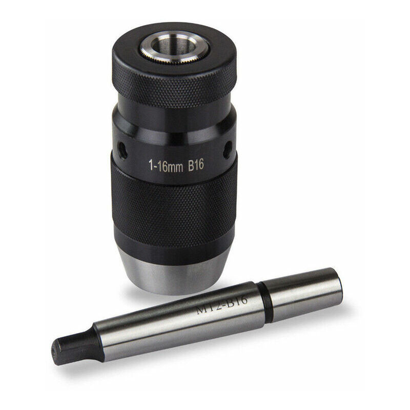 Mandrin MT2-b16, Mandrin de Forage avec Plage de Serrage Mandrin de Perçage Auto-Serrant de Tour, Adaptateur Forage Grinder Converteur