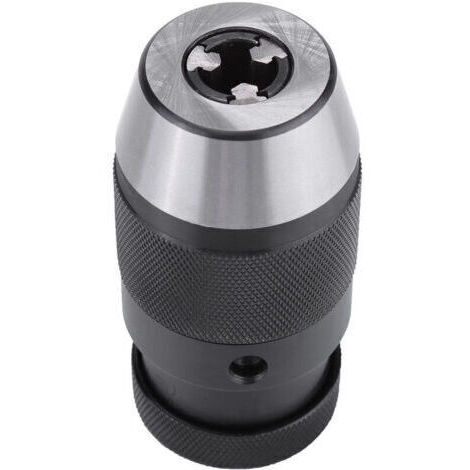Mandrin Perceuse, 1pcs MT2-B16 1-16mm 1/2&quotMandrin Sans Clé B16 en Acier à Serrage Automatique Mandrin Perceuse A Colonne pour Perceuse éLectrique de Tour