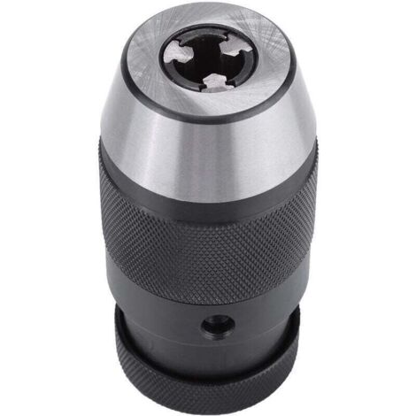 Mandrin Perceuse, 1pcs MT2-B16 1-16mm 1/2&quotMandrin Sans Clé B16 en Acier à Serrage Automatique Mandrin Perceuse A Colonne pour Perceuse éLectrique de Tour