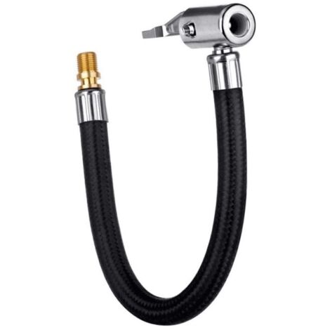 Mandrin pneumatique verrouillable 1 pièce avec chambre à air et valve de pneu standard à filetage fin, adaptateur de tuyau de gonflage