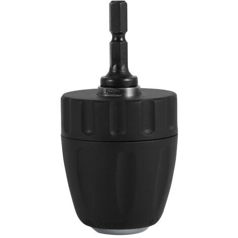 Mandrin Visseuse, 0.8-10mm 3/8"-24UNF Mandrin Porte Foret sans Clé avec Porte Douille Hexagonale 1/4" Accessoires pour Perceuse