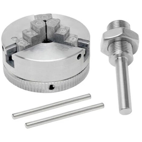 Mandrino a 3 griffe in lega di zinco con biella autocentrante per tornitura del legno accessorio di serraggio opzionale per mini tornio per metalli.