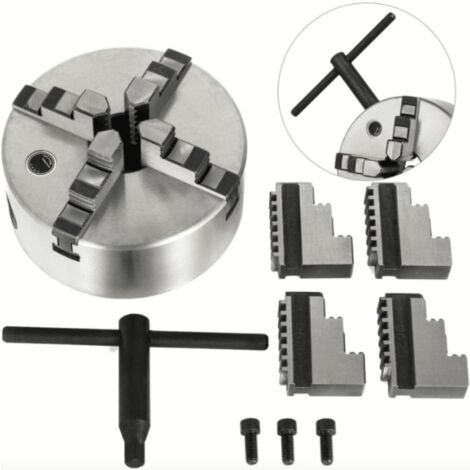 MANDRINO AUTOCENTRANTE PER TORNIO 4+4 GRIFFE � 100mm