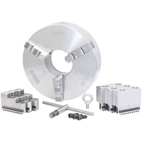 Mandrino autocentrante per tornio FERVI M075A/400 di precisione - 3+3+3 griffe - Ø 400 mm - ghisa