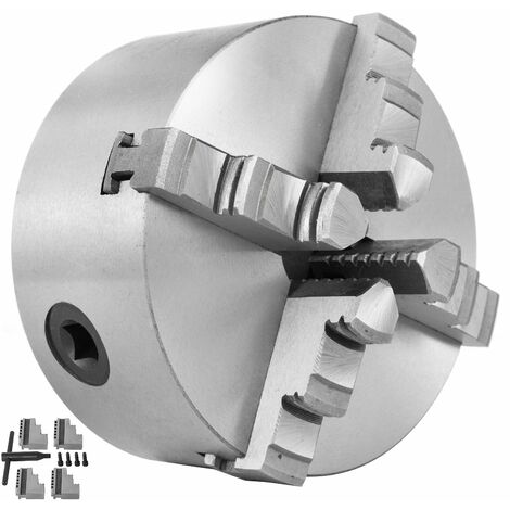 MANDRINO AUTOCENTRANTE TORNIO GRIFFE 4+4 Ø130mm GANASCE PRECISIONE