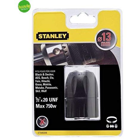 Mandrino autoserrante Stanley 1/2 x 20 unf. Ø13 mm