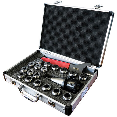 Mandrino ISO 40 DIN 2080 porta pinze ER32 con 18 pinze da 3 a 20 PRT Tools 0004032001