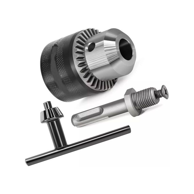 Mandrino per trapano a cremagliera 13MM + adattat. sds per punte max 16mm