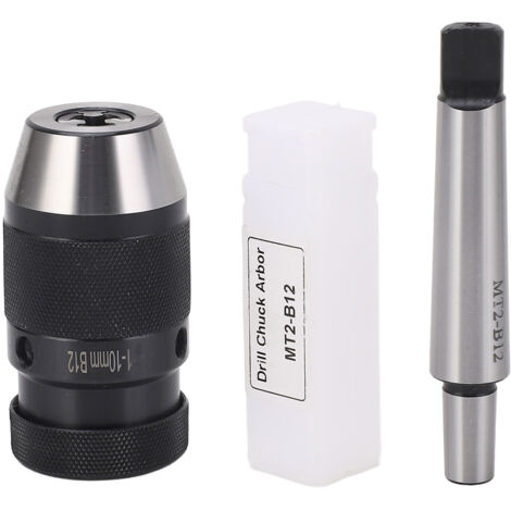 Mandrino per trapano da 1 a 10 mm B12 autoserrante senza chiave con attacco MT2