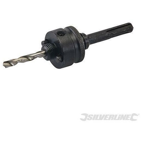 Mandrino sega a tazza attacco SDS Plus Silverline 6 mm trapano pilota HSS inclusa-32 - 152 mm