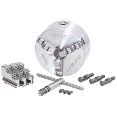 Mandrino tornio autocentrante FERVI M078A/160/D1-4 - 3+3 griffe - Ø 160 mm - CAMLOCK D1-4 - ghisa