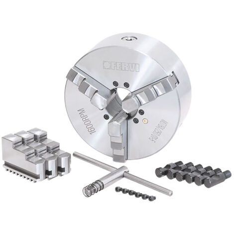 Mandrino tornio autocentrante FERVI M078A/250/D1-5 - 3+3 griffe - Ø 250 mm - CAMLOCK D1-5 - ghisa