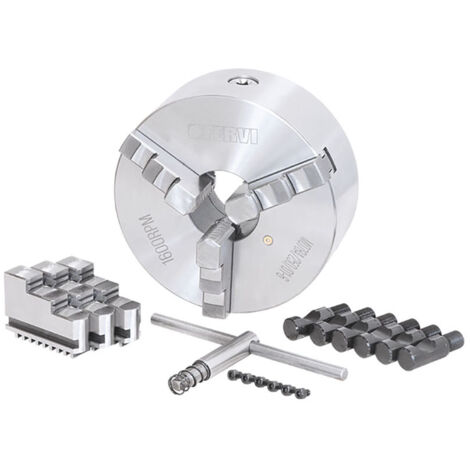 Mandrino tornio autocentrante FERVI M078A/250/D1-6 - 3+3 griffe - Ø 250 mm - CAMLOCK D1-6 - ghisa