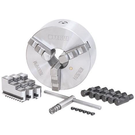 Mandrino tornio autocentrante FERVI M078A/250/D1-8 - 3+3 griffe - Ø 250 mm - CAMLOCK D1-8 - ghisa