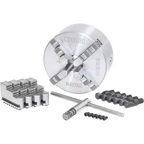 Mandrino tornio autocentrante FERVI M079A/250/D1-5 - 4+4 griffe - Ø 250 mm - CAMLOCK D1-5 - ghisa