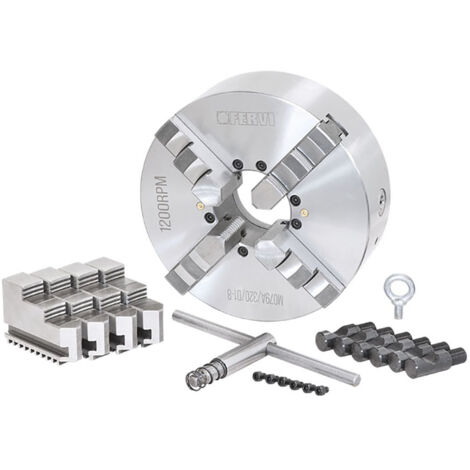 Mandrino tornio autocentrante FERVI M079A/320/D1-8 - 4+4 griffe - Ø 320 mm - CAMLOCK D1-8 - ghisa